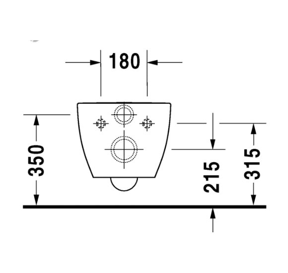 Duravit Happy D.2 pakabinamas klozetas be dangčio (Antracite spalvos)