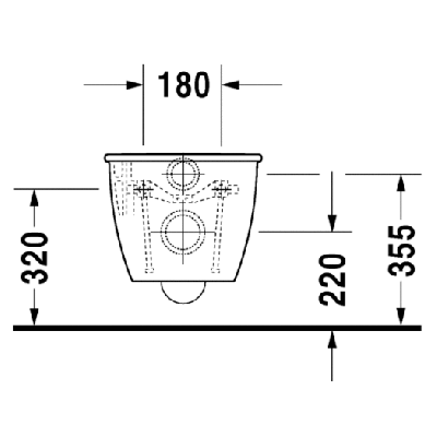 Duravit Darling New pakabinamas klozetas be dangčio