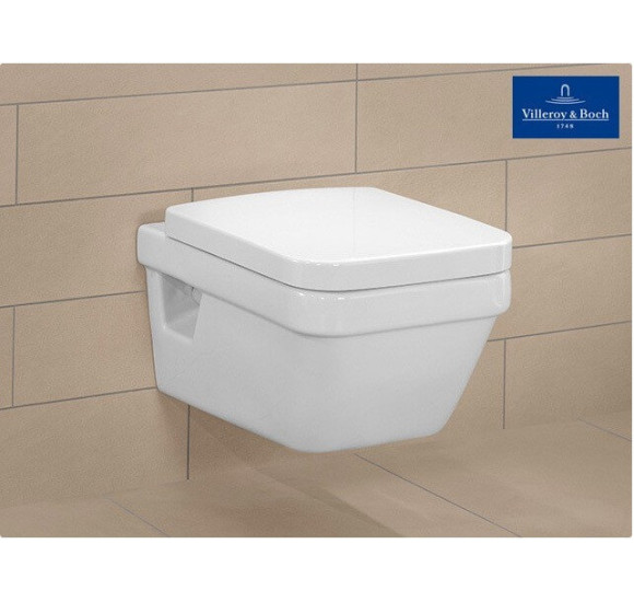 Villeroy&Boch Architectura pakabinamas rimless klozetas  su "soft close" dangčiu