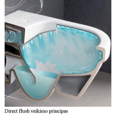 Villeroy&Boch Architectura pakabinamas rimless klozetas  su "soft close" dangčiu