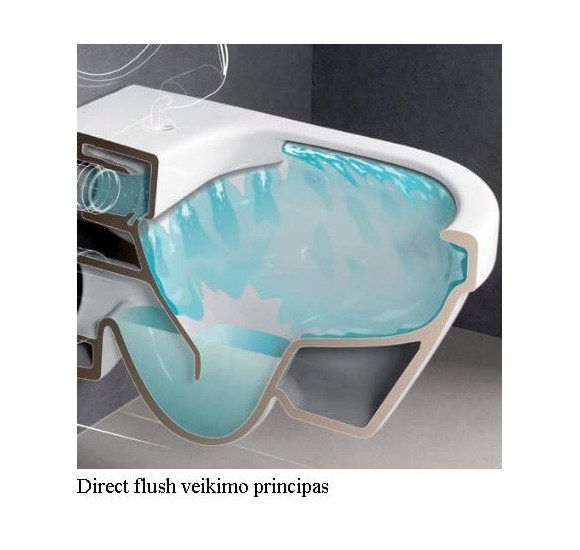 Villeroy&Boch Architectura pakabinamas rimless klozetas  su "soft close" dangčiu