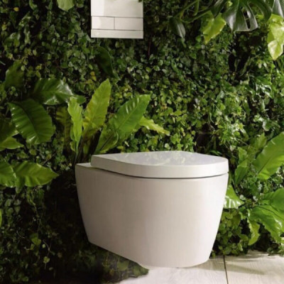 Duravit Me by Starck pakabinamas unitazas 370x570, su 'soft close' dangčiu, Rimless