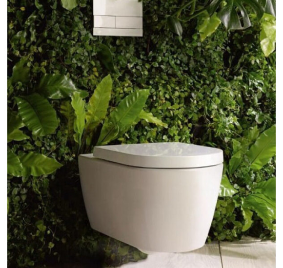 Duravit Me by Starck pakabinamas unitazas 370x570, su 'soft close' dangčiu, Rimless