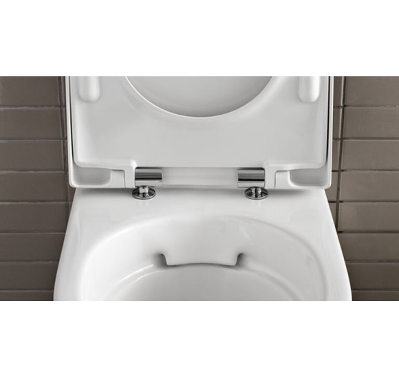 Geberit Acanto Pakabinamas klozetas be dangčio, Rimfree