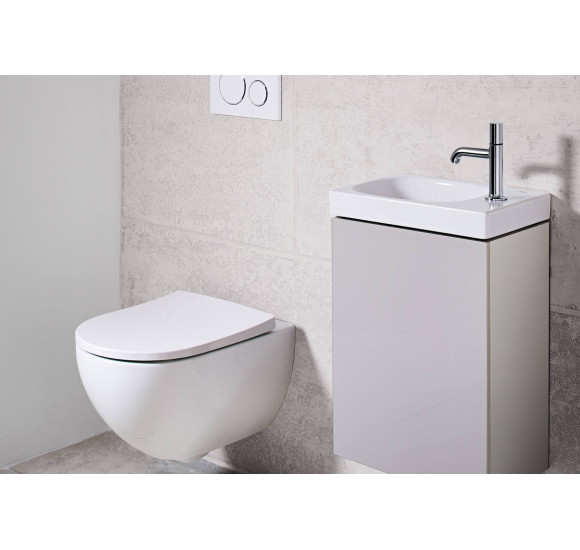 Geberit Acanto Pakabinamas klozetas be dangčio, Rimfree