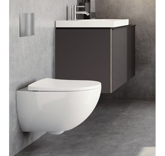 Geberit Acanto Pakabinamas klozetas be dangčio, Rimfree