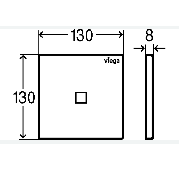 Viega Klavišas pisuaro, IR nuleidimas, plastikinis, 100-240V, (more 200 baltos spalvos)