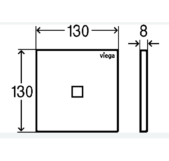 Viega Klavišas pisuaro, IR nuleidimas, plastikinis, 100-240V, (more 200 nerūd.pl. spalvos)