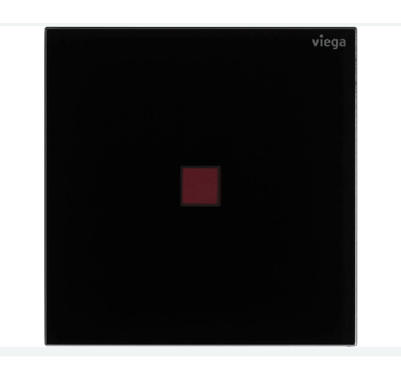 Viega Klavišas pisuaro, IR nuleidimas, stiklinis 100-240V, (more 200 juodas stiklas)