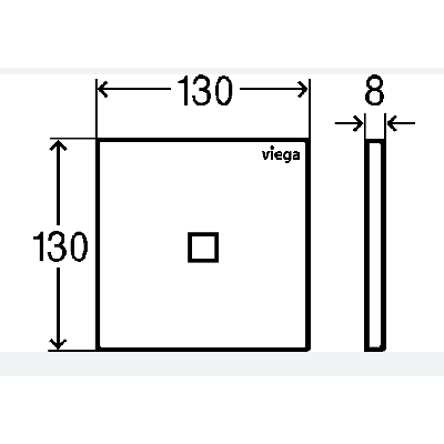 Viega Klavišas pisuaro, IR nuleidimas, beicuota ąžuolo mediena, 100-240V, (more 200 tamsus ąžuolas)