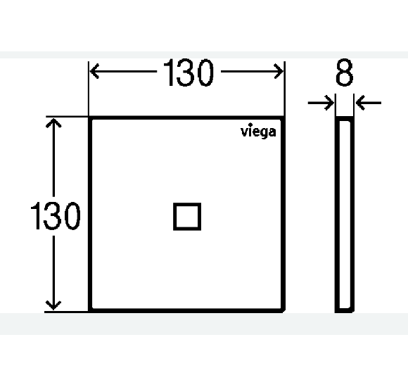Viega Klavišas pisuaro, IR nuleidimas, beicuota ąžuolo mediena, 100-240V, (more 200 tamsus ąžuolas)
