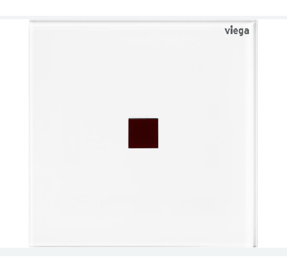 Viega Klavišas pisuaro, IR nuleidimas, stiklinis 100-240V, (more 200 baltas stiklas)