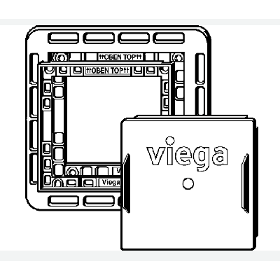 Viega Pisuaro klavišo instaliavimo į sieną rėmelis