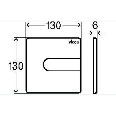 Viega Klavišas pisuaro, plastikinis (style 23 nerūd.pl. spalvos)