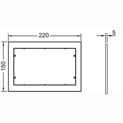 Tece now montavimo rėmelis, baltos sp.