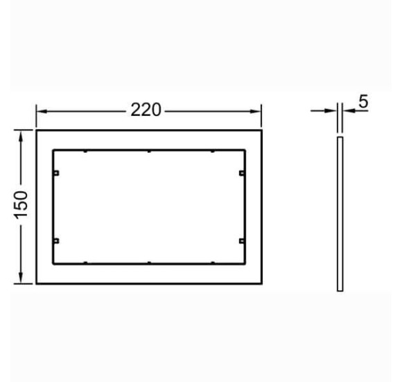 Tece now montavimo rėmelis, baltos sp.