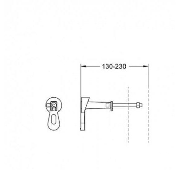Grohe potinkinio rėmo tvirtinimo elementai