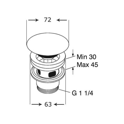 Villeroy&Boch ventilis su keraminiu dangteliu (Push-open)