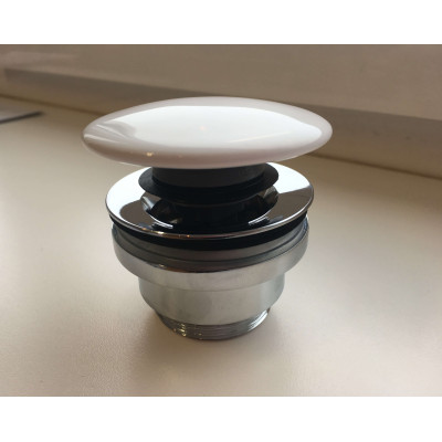 Universalus dugno vožtuvas, keramikinis, baltos spalvos