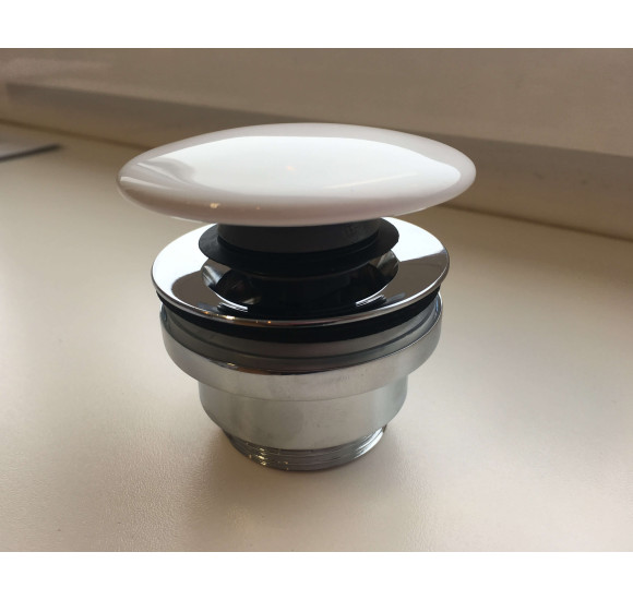 Universalus dugno vožtuvas, keramikinis, baltos spalvos