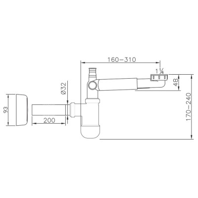 Baldinis Ravak sifonas praustuvui