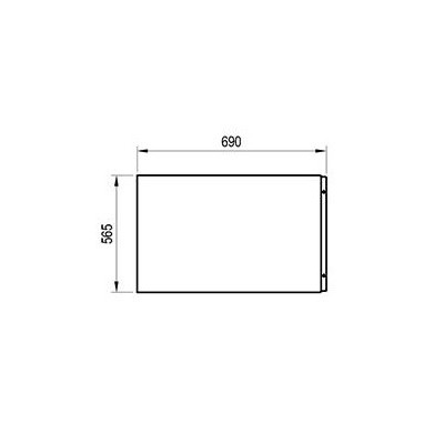 Ravak šoninė apdailos plokštė 70, su tvirtinimo elementais
