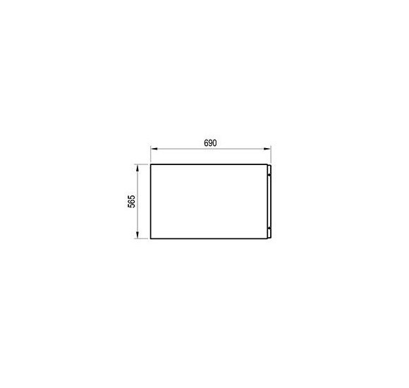 Ravak šoninė apdailos plokštė 70, su tvirtinimo elementais