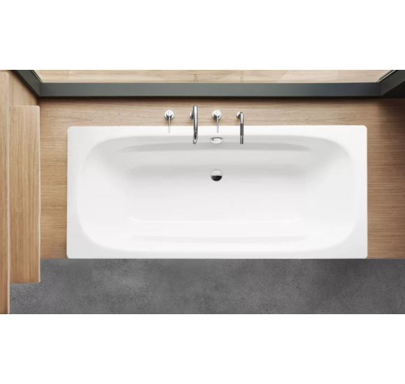 Bette Duo plieninė stačiakampė vonia,1800 × 800 mm, baltos spalvos