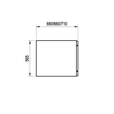 Šoninė apdailos plokštė Chrome 70 , balta