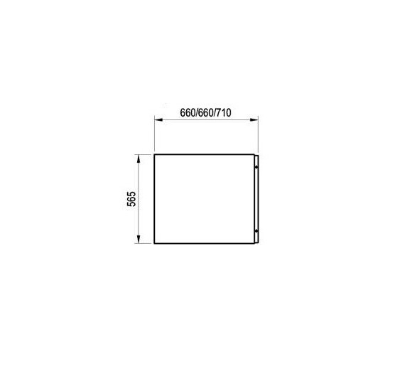 Šoninė apdailos plokštė Chrome 70 , balta