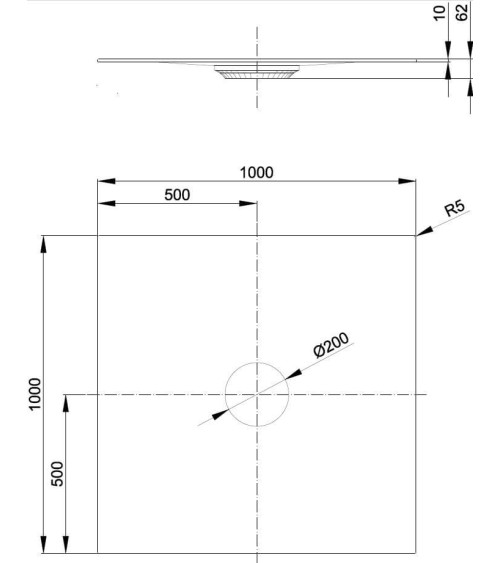 BetteAir plieninis dušo padas, 100x100cm, pasirinkite spalvą