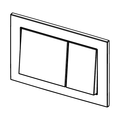 TECEbase plastikinis vandens nuleidimo klavišas, pasirinkite spalvą