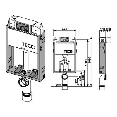 TECEbox vandens nuleidimo bakelis