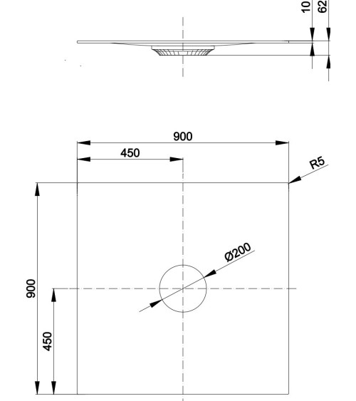 BetteAir plieninis dušo padas, 90x90cm, pasirinkite spalvą