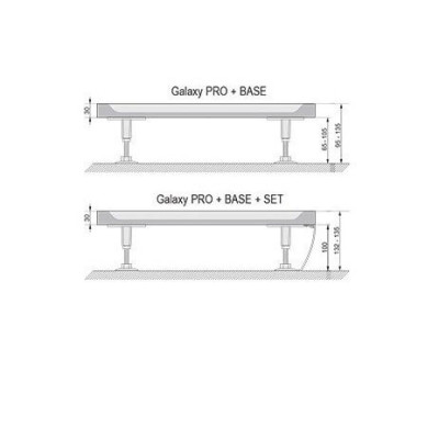 Dušo padėklas Elipso Pro chrome 80,90cm