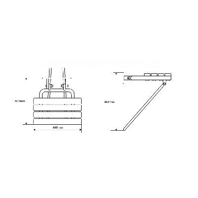 Bemeta Help Dušo kėdutė poliruoto nerūdijančio plieno (atlenkiama)