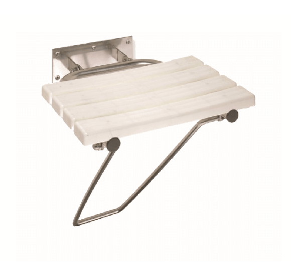 Bemeta Help Dušo kėdutė šlifuoto nerūdijančio plieno (atlenkiama)