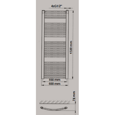 Thermal Trend KDO Rankšluosčių džiovintuvas, baltos spalvos