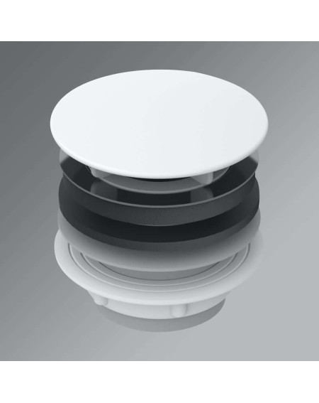 Bette fiksuotas dugno vožtuvas su emaliuotu dangteliu, pasirenkamos spalvos