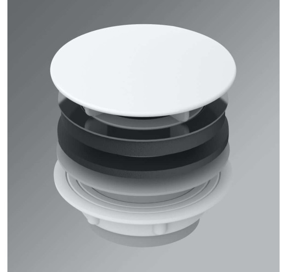 Bette fiksuotas dugno vožtuvas su emaliuotu dangteliu, pasirenkamos spalvos