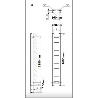 Rankšluosčių džiovintuvas Terma Easy 96-192cm
