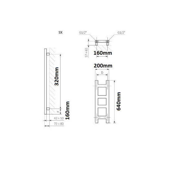 Rankšluosčių džiovintuvas Terma Easy 96-192cm
