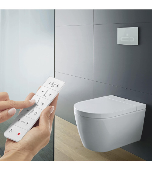 Duravit SensoWash® Starck f Lite Compact pakabinamas išmanus klozetas su "Soft Close" dangčiu