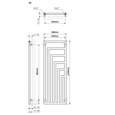 Rankšluosčių džiovintuvas Terma Angus V