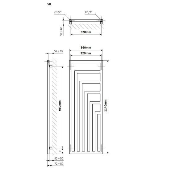 Rankšluosčių džiovintuvas Terma Angus V