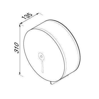 WC popieriaus dispenseris  Geesa PUBLIC AREA nerūdijančio plieno matinis