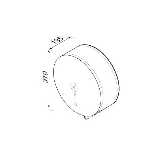 WC popieriaus dispenseris  Geesa PUBLIC AREA nerūdijančio plieno matinis