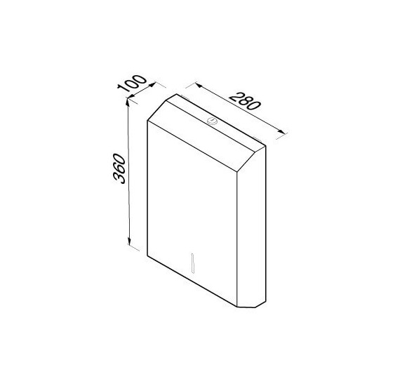 Popieriaus rankšluosčių dispenseris Geesa PUBLIC AREA nerūdijančio plieno matinis