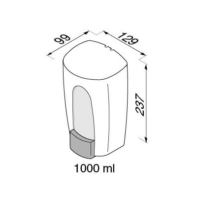 Muilo dozatorius Geesa PUBLIC AREA 900 ml nerūdijančio plieno matinis