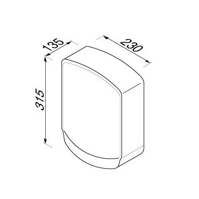 Rankų džiovintuvas Geesa PUBLIC AREA 2000W Poliruotas nerūdijantis plienas